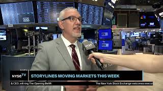 Michael Reinking Sr Market Strategist at NYSE Joins NYSE TV Live [upl. by Stovall507]