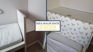 Upholstering An IKEA MALM Bed Headboard  IKEA Hack [upl. by Shaine269]