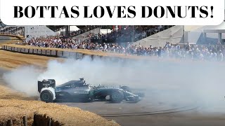 Goodwood FOS 2018 Highlights Bottas doing donuts [upl. by Sears]