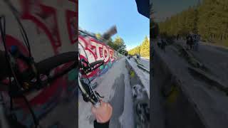 70kmh Brakeless MTB Bobsled POV [upl. by Etnaed]