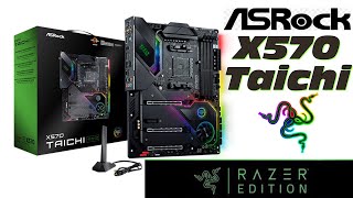 PC Part Unboxing ASRock X570 Taichi Razer Edition Motherboard [upl. by Ynnal749]