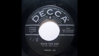 BRENDA LEE  Rock The Bop [upl. by Anaitsirhc]