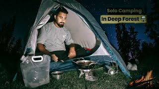 Solo night camping in forest  Solo camping in india  camping videos  nomad faisal [upl. by Arundel]