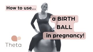 How to use birth ball in pregnancy [upl. by Nanoc]