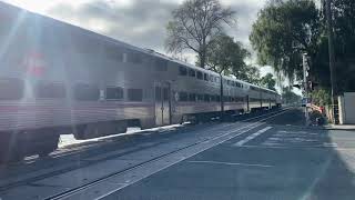 Caltrain 305 Limited Passing By Skyway Ave San Jose CA [upl. by Adelaida]