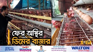 সপ্তাহ ব্যবধানে ডজনে বেড়েছে ৩০ টাকা  Egg Market  Egg Price  Ekhon TV [upl. by Lilia]