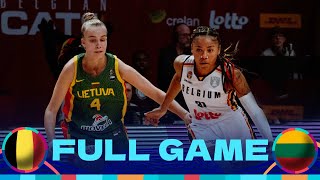 Belgium v Lithuania  Full Basketball Game  FIBA Womens EuroBasket 2025 Qualifiers [upl. by Kotz]