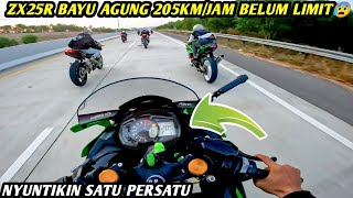 ZX25R NO LIMIT KECEPATAN 200KMJAM‼️ NGEPUR CBR250RR YAMAHA R3 NINJA 250 [upl. by Portland]