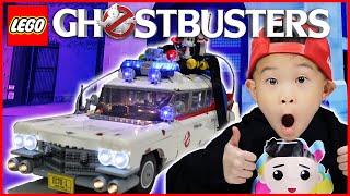 LEGO GHOSTBUSTERS Afterlife ECTO1 Speed Build with LEGO LIGHTING Kids Toys [upl. by Gabriela]