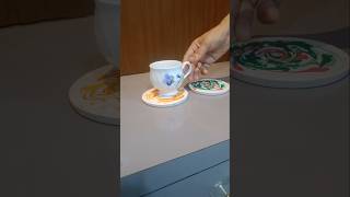 DIY pop tea coaster  Simple tea coaster pop crafts ideas shortsfeed shortsviral diy pop [upl. by Onailil]