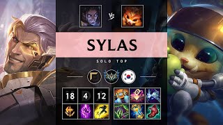 Sylas Top vs Gnar Pentakill Legendary  KR Challenger Patch 1423 [upl. by Lledal]