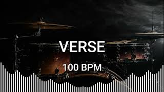 Punk Drum Track I Drum Beat I 100 BPM for Practice [upl. by Adlig]