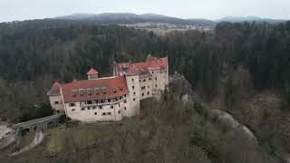 Eisfälle bei Burg Rabenstein Januar 2024 [upl. by Bidle]