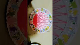 string art on paper plate [upl. by Assilem285]