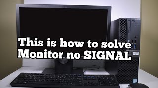 How to solve Monitor no signal  Monitor no signal even CPU working fine [upl. by Groeg]