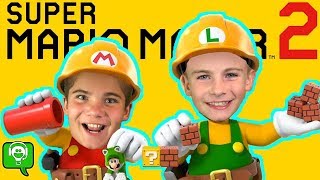 Mario Maker 2 on the Nintendo Switch First Look with HobbyFamilyTV [upl. by Petra]