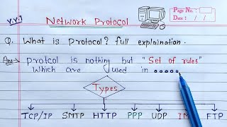 What is Protocol full Explanation  TCPIP HTTP SMTP FTP POP IMAP PPP and UDP Protocols [upl. by Muriah873]