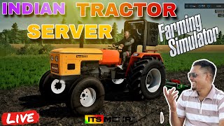 INDIAN TRACTOR SERVER GAME LIVE  FS 22  PUNJABI COMMENTARY  ITS MEHRA LIVE  25102024 [upl. by Ginsburg]