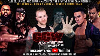 CCW Alive Wrestling Episode 1140 quotTLCquot feat Alex Xcean The Qrown Ashley DAmboise Agony [upl. by Akinaj]