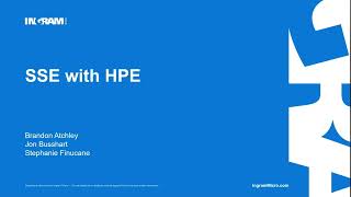 Ingram Micro Aruba Go September 2024 SSE with HPE [upl. by Einnov663]