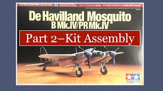 Part 2–Building the Tamiya 172 De Havilland Mosquito B Mk IVPR Mk IV [upl. by Ebony132]