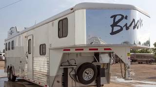 2013 Bison 3 Horse Living Quarters Trailer  Stock 991149 [upl. by Eserahs254]