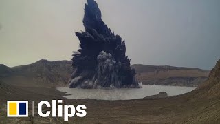 Dramatic eruption of Taal Volcano in the Philippines captured on camera [upl. by Arekat]