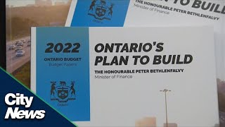 Ontario government introduces preelection budget [upl. by Wilser]