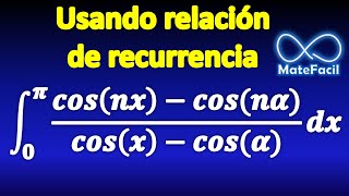 17 Integral resuelta mediante relación de recurrencia [upl. by Friedly151]