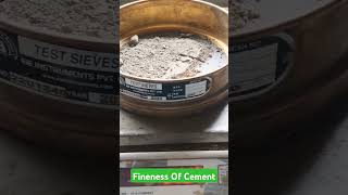 Fineness Test Of Cement By 90 Micron Sieve  Quality Check Of Cement 💯✅ [upl. by Cello]