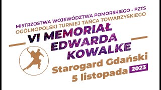 Ogólnopolski Turniej Tańca Towarzyskiego  VI memoriał Edwarda Kowalke [upl. by Aicirtap]