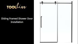 TOOLKISS TK19119 sliding shower door installations [upl. by Savart]