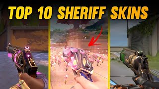 TOP 10 SHERIFF SKINS UPDATED  MYSTBLOOM SHERIFF SKIN VALORANT [upl. by Tenn]