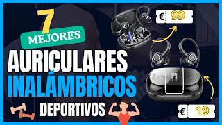 Los 7 MEJORES AURICULARES INALÁMBRICOS BLUETOOTH DEPORTIVOS con gancho en la oreja [upl. by Nagy]