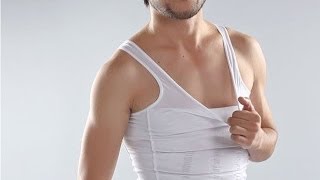 Original Slim N Lift Men Body Shaper Slimming Vest Singlet [upl. by Nnalatsyrc633]