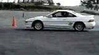 Gymkhana 3 x 360degree turn in NLH Satos MR2 1996 [upl. by Malinin724]