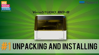 Roland BD8 unpacking and installing the printer [upl. by Dix]