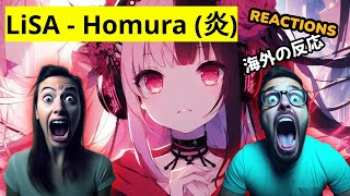 LiSA  Homura 炎 Mashup Reactions from Global Fans [upl. by Ssilb]