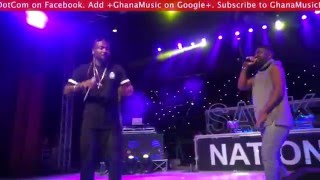 Sarkodie raggas Love Rocks with Samini  Rapperholic concert 2015  GhanaMusiccom Video [upl. by Kcerred]