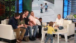 Ellen Meets Adorable Viral Hugging Toddlers [upl. by Elwina]