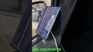 Testando Painel Solar Portátil 5w [upl. by Nallac]