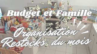 GESTION Budget Familial 💵💰💵 Restocks du mois🛒🛒🛒🛒Famille de 5 Maman solo [upl. by Diane-Marie947]