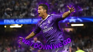 4K Cristiano Ronaldo「Edit」 Way Down We Go [upl. by Leahcimnhoj464]