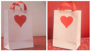 How to make a paper bag for gift  DIY paper bag for gift [upl. by Leahcim683]