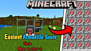 Auto ARMADILLO SCUTE FARM Mcpe 120 BedrockMcpe [upl. by Marleah]