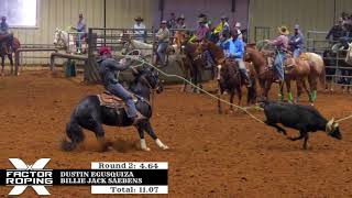 Amazing Team Roping jackpot run by Dustin Egusquiza and Billie Jack Saebens [upl. by Eyssej979]