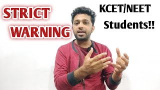 STRICT WARNING for KCET students  KCET first round counselling 2024 [upl. by Eemyaj]