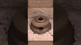 Build a Primitive Technology Wood Stove 🛠️ Using Clay amp Plastic Tub  DIY Guide shorts viral [upl. by Hilario]