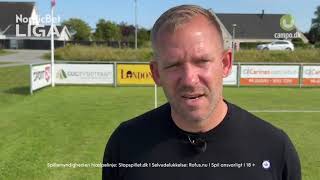 NordicBet Liga  Interview med Martin Thomsen fra Hobro IK [upl. by Bruis820]