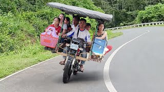 Riding Cheapest Filipino Transport Bike Downhill at Extreme Speed [upl. by Leugar]